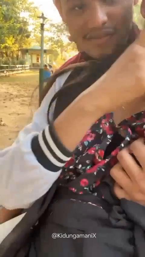 Squeezing boobs 